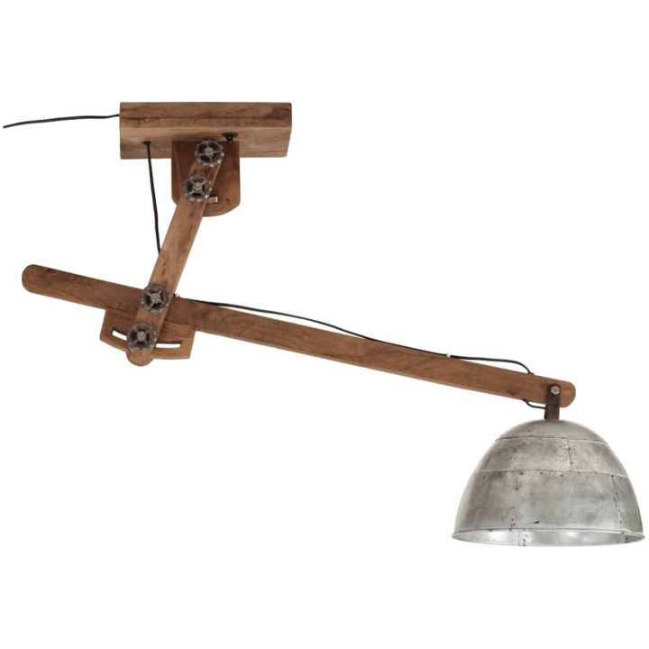 Taklampa 25 W vintage silver 105x30x65-108 cm E27 vidaXL – bild 3