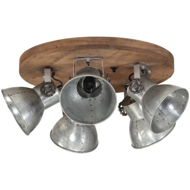 Taklampa 25 W vintage silver 50x50x25 cm E27 vidaXL – bild 2
