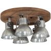 Taklampa 25 W vintage silver 50x50x25 cm E27 vidaXL – miniatyr 3