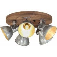 Taklampa 25 W vintage silver 50x50x25 cm E27 vidaXL