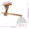 Taklampa 25 W vit 105x30x65-108 cm E27 vidaXL – miniatyr 8