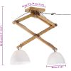 Taklampa 25 W vit 29x18x85 cm E27 vidaXL – miniatyr 8