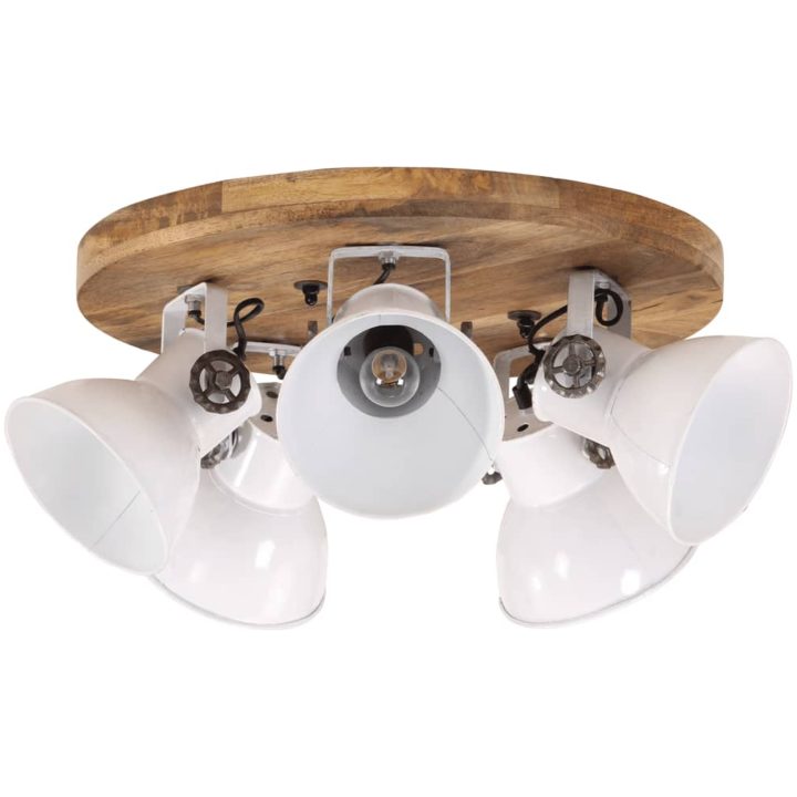 Taklampa 25 W vit 50x50x25 cm E27 vidaXL – bild 2