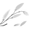 Taklampa 5-armad E14 med kristallöv vit/transparent vidaXL 70 x 15 cm – miniatyr 3