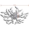 Taklampa 5-armad E14 med kristallöv vit/transparent vidaXL 70 x 15 cm – miniatyr 5