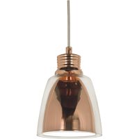 Taklampa Bay Koppar/klar ANETA HOME