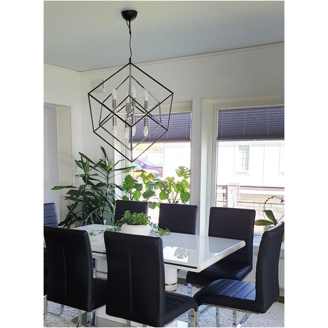 Taklampa Cubes Stor Svart/krom ANETA HOME – bild 3