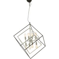 Taklampa Cubes Stor Svart/krom ANETA HOME
