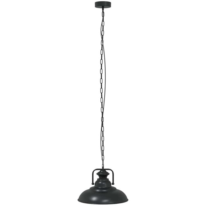 Taklampa E27 svart ⌀31 cm järn vidaXL – bild 2