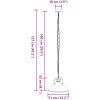 Taklampa E27 svart ⌀31 cm järn vidaXL – miniatyr 11