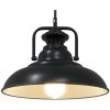 Taklampa E27 svart ⌀31 cm järn vidaXL – miniatyr 5
