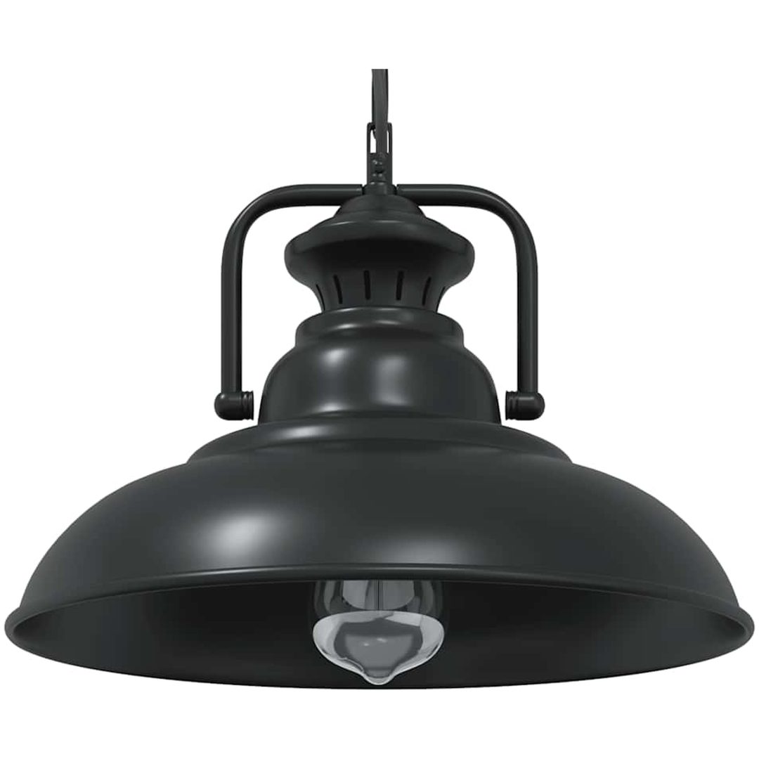 Taklampa E27 svart ⌀31 cm järn vidaXL