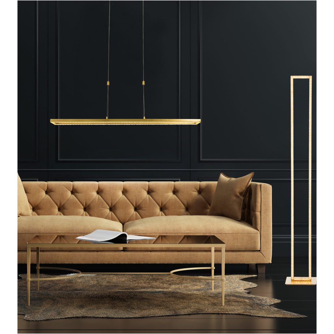 Taklampa Gemini Bladguld/klar ANETA HOME – bild 2