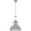 Taklampa grå rund E27 vidaXL – miniatyr 3