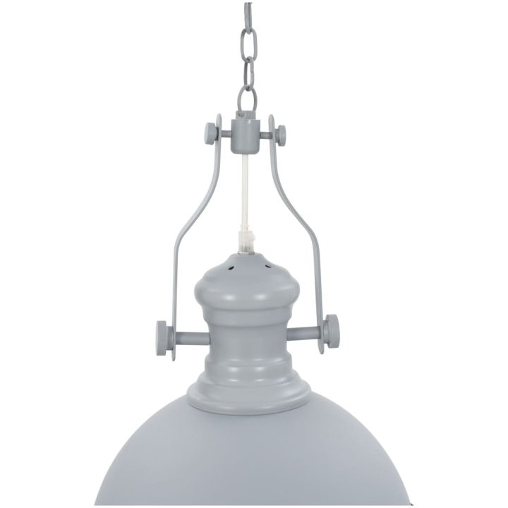 Taklampa grå rund E27 vidaXL – bild 4