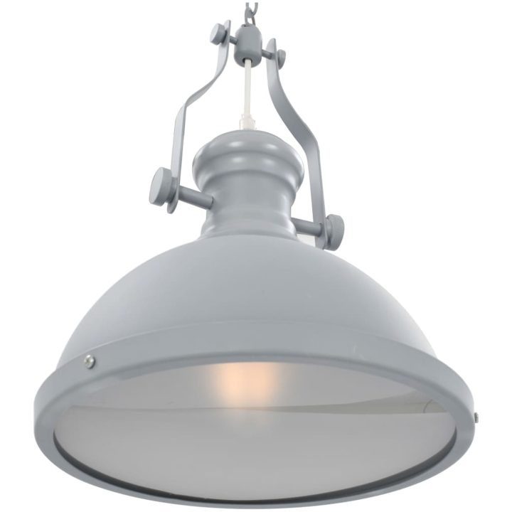 Taklampa grå rund E27 vidaXL – bild 6