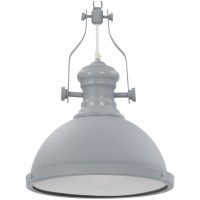 Taklampa grå rund E27 vidaXL