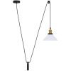 Taklampa höjdjusterbar E27 blank vit ⌀22 cm metall vidaXL – miniatyr 2