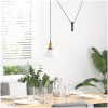 Taklampa höjdjusterbar E27 blank vit ⌀22 cm metall vidaXL – miniatyr 3