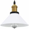 Taklampa höjdjusterbar E27 blank vit ⌀22 cm metall vidaXL – miniatyr 1