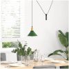 Taklampa höjdjusterbar E27 glans grön ⌀22 cm metall vidaXL – miniatyr 3
