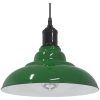 Taklampa höjdjusterbar E27 glans grön ⌀31 cm metall vidaXL – miniatyr 1