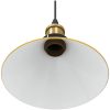 taklampa höjdjusterbar E27 glans gul ⌀22 cm metall vidaXL – miniatyr 9