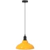 Taklampa höjdjusterbar E27 glans gul ⌀31 cm metall vidaXL – miniatyr 2