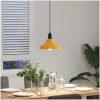 Taklampa höjdjusterbar E27 glans gul ⌀31 cm metall vidaXL – miniatyr 4
