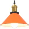 Taklampa höjdjusterbar E27 glans orange ⌀22 cm metall vidaXL – miniatyr 5