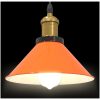 Taklampa höjdjusterbar E27 glans orange ⌀22 cm metall vidaXL – miniatyr 6