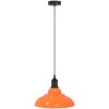 Taklampa höjdjusterbar E27 glans orange ⌀31 cm metall vidaXL – miniatyr 2