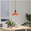 Taklampa höjdjusterbar E27 glans orange ⌀31 cm metall vidaXL – miniatyr 4