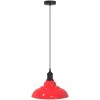 Taklampa höjdjusterbar E27 glans röd ⌀31 cm metall vidaXL – miniatyr 2