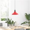 Taklampa höjdjusterbar E27 glans röd ⌀31 cm metall vidaXL – miniatyr 3