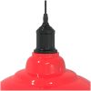 Taklampa höjdjusterbar E27 glans röd ⌀31 cm metall vidaXL – miniatyr 8