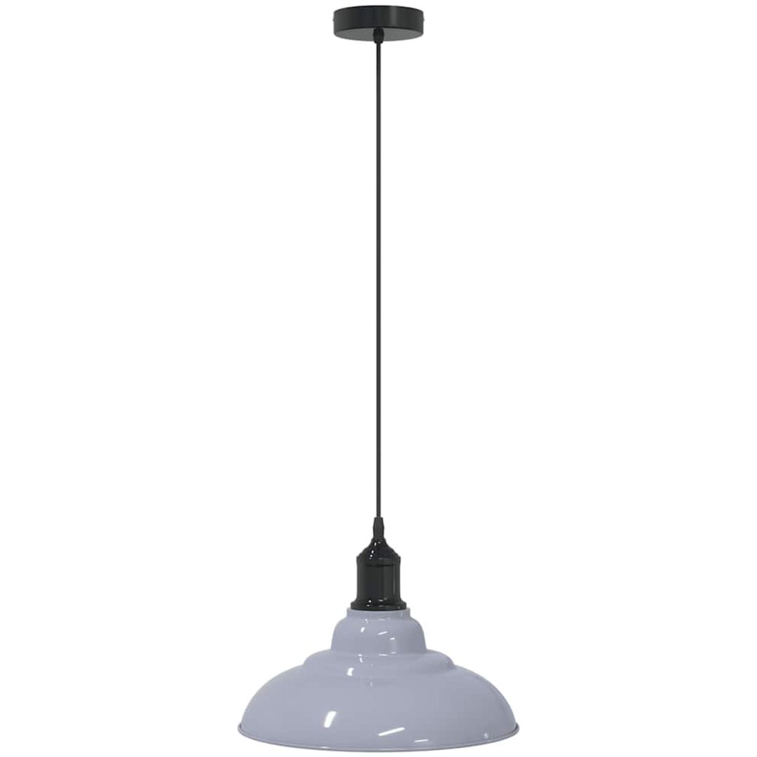 Taklampa höjdjusterbar E27 glansgrå ⌀31 cm metall vidaXL – bild 2