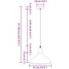 Taklampa höjdjusterbar E27 glansgrå ⌀31 cm metall vidaXL – miniatyr 11