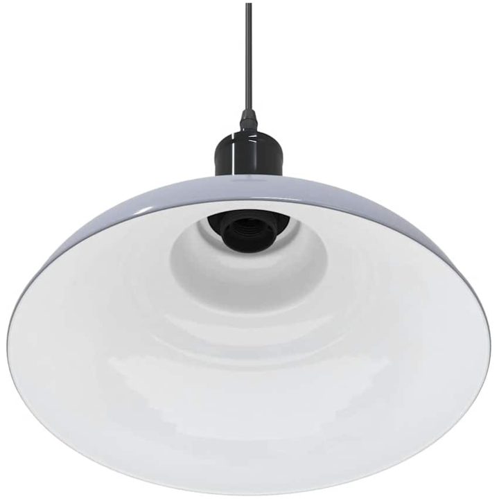 Taklampa höjdjusterbar E27 glansgrå ⌀31 cm metall vidaXL – bild 9