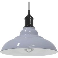 Taklampa höjdjusterbar E27 glansgrå ⌀31 cm metall vidaXL