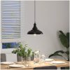 Taklampa höjdjusterbar E27 svart ⌀31 cm metall vidaXL – miniatyr 4
