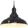 Taklampa höjdjusterbar E27 svart ⌀31 cm metall vidaXL – miniatyr 5