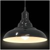 Taklampa höjdjusterbar E27 svart ⌀31 cm metall vidaXL – miniatyr 6