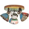 Taklampa industriell 25 W flerfärgad 42x25cm E27 vidaXL – miniatyr 2