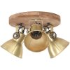 Taklampa industriell 25 W mässing 42x27cm E27 vidaXL – miniatyr 2