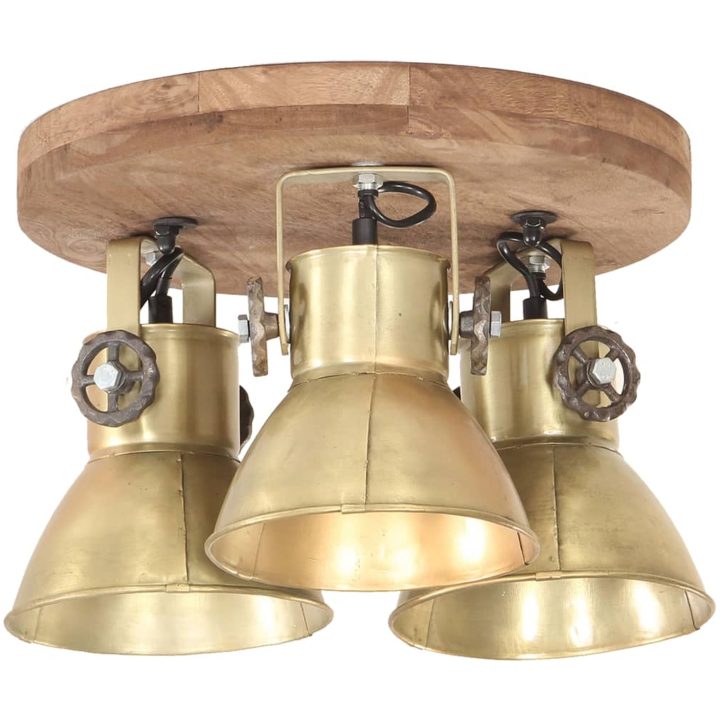 Taklampa industriell 25 W mässing 42x27cm E27 vidaXL – bild 3