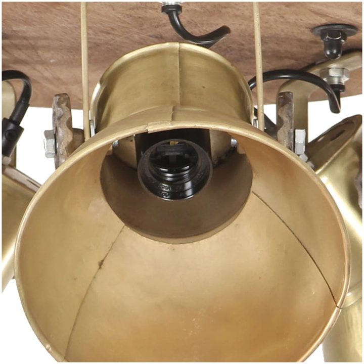 Taklampa industriell 25 W mässing 42x27cm E27 vidaXL – bild 5