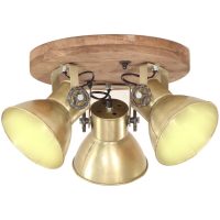 Taklampa industriell 25 W mässing 42x27cm E27 vidaXL