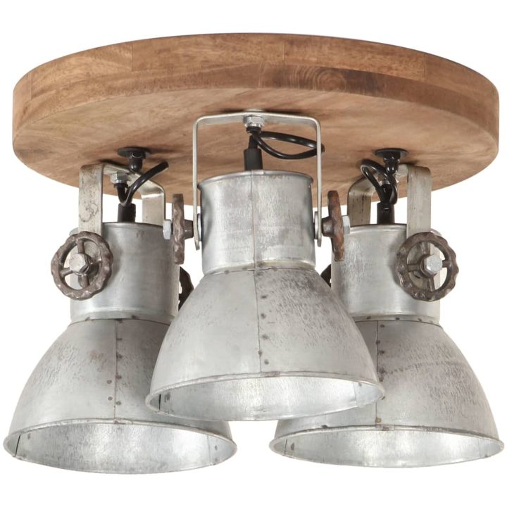Taklampa industriell 25 W silver 42x27cm E27 vidaXL – bild 3