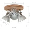 Taklampa industriell 25 W silver 42x27cm E27 vidaXL – miniatyr 7